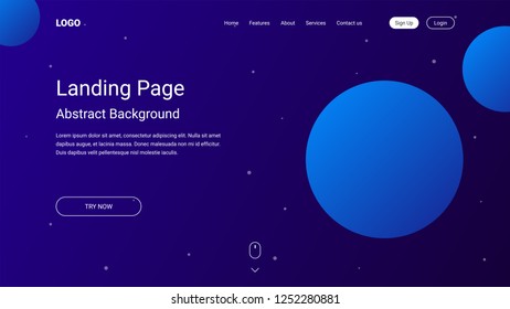 Wave and geometric color background design. Dynamic shapes composition with gradient color. Modern and futuristic design for cover and poster. Eps10 vector. Blue.