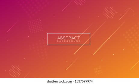 Wave and geometric color background design. Dynamic shapes composition with gradient color. Modern and futuristic design for cover and poster. Eps10 vector.