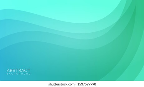 Wave and geometric color background design. Dynamic shapes composition with gradient color. Modern and futuristic design for cover and poster. Eps10 vector.