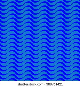 Wave geometric seamless pattern. Fashion graphic background design. Modern stylish abstract texture. Colorful template for prints, textiles, wrapping, wallpaper, website etc. VECTOR illustration