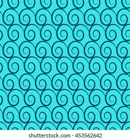 Wave geometric seamless pattern. Fashion graphic background design. Modern geometric stylish abstract texture. Colorful template 4 prints, textiles, wrapping, wallpaper, website etc VECTOR illustration