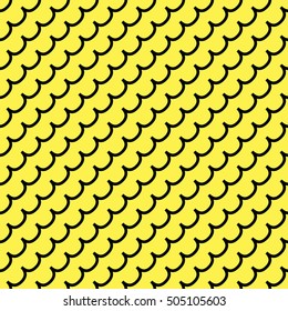 Wave geometric seamless pattern. Fashion graphic background design. Modern stylish abstract colorful texture. Template for prints, textiles, wrapping, wallpaper, website. Stock VECTOR illustration