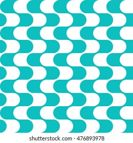 Wave geometric vector pattern, Pattern Vector Background, Seamless pattern, Green