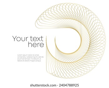 Wave glittering dotted lines. Abstract glow wavy stripe on white background isolated. Brush mesh glow effect creative line art. Vector illustration EPS 10 art deco style for wedding