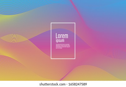 Wave gradient Background. Abstract blurred Backdrop for Poster, Dynamic shapes composition. Modern surface. cover. Brochure, card, Invitation Card, Landing Page.