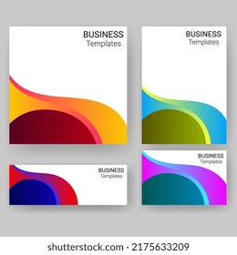 wave gradient cover design business templates for print. template for poster,brochure,backgrounds cover etc