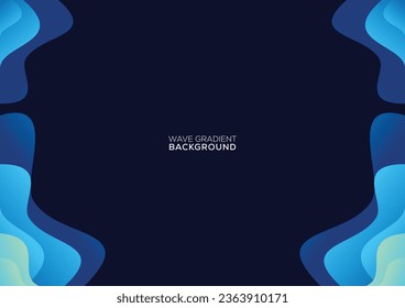 wave gradient modern background design 