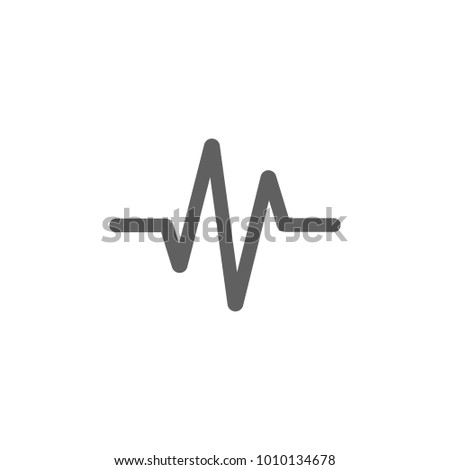 Wave graph icon in trendy flat style isolated on white background. Symbol for your web site design, logo, app, UI. Vector illustration, EPS