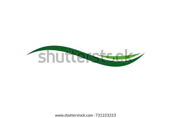 Wave Green Logo Stock Vector (royalty Free) 731223223 