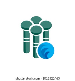 Wave Group Logo Icon Design