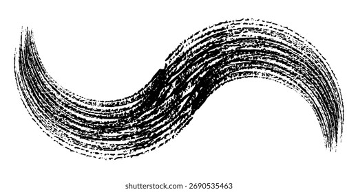 Onda grunge cor padrão gradiente fundo preto. natural suave boa linha