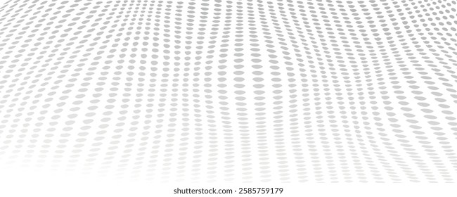 wave Grunge halftone gradient background. Wavy lines background. Halftone Pattern. Monochrome gradient halftone dots background.