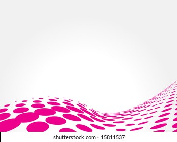 wave halftone background vector illustration