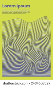 Wave halftone backgrounds abstract poster cover layouts vector set. 