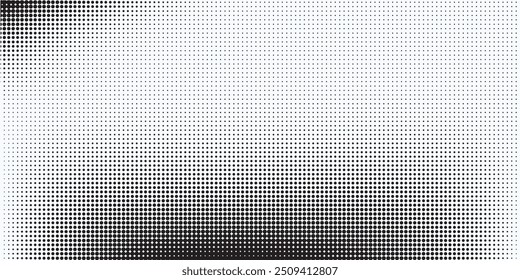 Wave halftone pattern. Halftone dots background. Vector