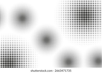 Wave halftone pattern. Halftone dots background.