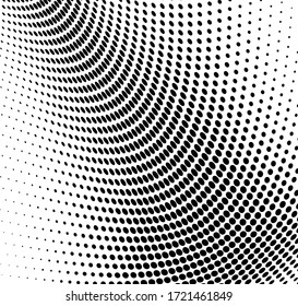 Textura de medio tono de onda. Fondo caótico monocromo abstracto. Plantilla para imprimir en papel envolvente, tela, carteles, tarjetas de visita. Fondo en blanco y negro para sitios web