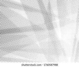 Wave halftone vector background. grunge Halftone dots vector texture.  Gradient halftone dots background in pop art style.  Ink Print Distress Background.