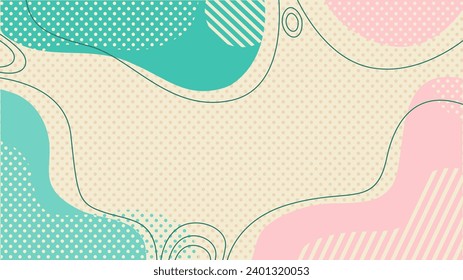 abstrakter Hintergrund mit abstraktem Wellenhandwerk in Pastellfarben