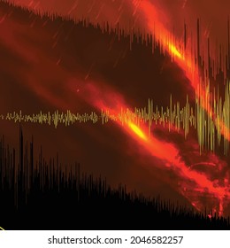 wave harmonic Backgroun with shiny light