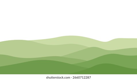 wave hill landscape abstract background design vector template