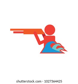 Wave Hunt Logo Icon Design