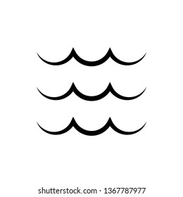 Wave icon design collection