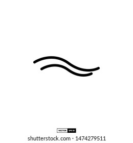 Wave icon, design inspiration vector template for interface and any purpose