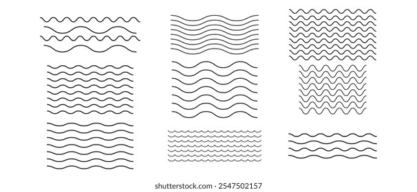 Ícone de onda. plano e simples consulte vetor de onda. ilustração vetorial.