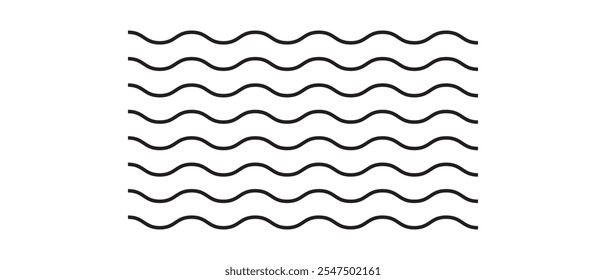 Wave icon. flat and simple see wave vector. vector illustration.