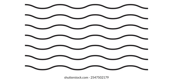 Ícone de onda. plano e simples consulte vetor de onda. ilustração vetorial.
