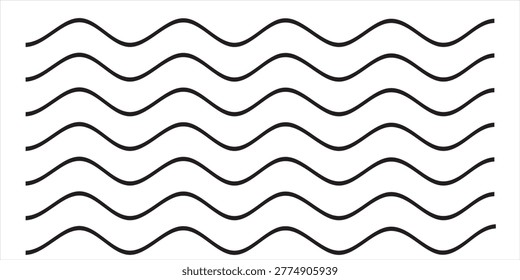 Wave icon. flat and simple see wave vector. vector illustration.