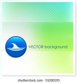 Wave Icon Internet Button on Vector Background Original Illustration