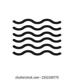 wave icon isolated on background