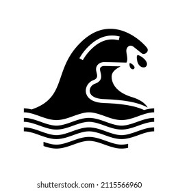 Icono de onda aislado en fondo blanco