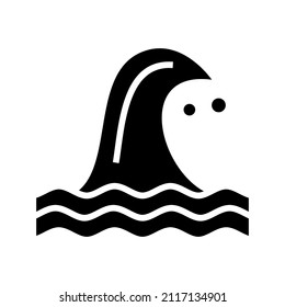 Wave icon isolated on white background