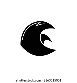Icono de onda aislado en tablero de anuncios blanco