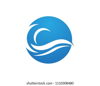 Wave Icon Logo Design Template Stock Vector (Royalty Free) 1110308480 ...