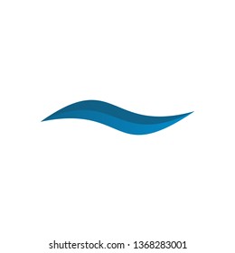 Wave icon logo design vector template
