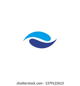 Wave icon logo design vector template