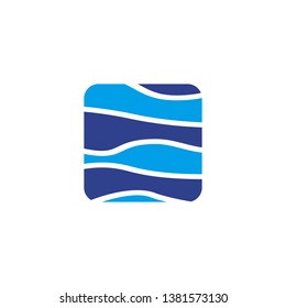 Wave Icon Logo Design Vector Template Stock Vector (Royalty Free ...