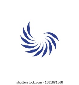 Wave icon logo design vector template