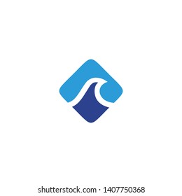 Wave Icon Logo Design Vector Template Stock Vector (Royalty Free ...