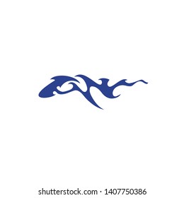 Wave icon logo design vector template