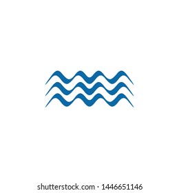 Wave icon logo design vector template