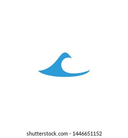 Wave icon logo design vector template