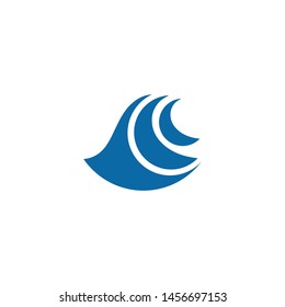Wave icon logo design vector template