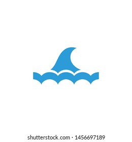 Wave icon logo design vector template