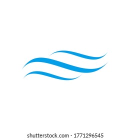 Wave icon logo design vector template