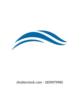 Wave icon logo design vector  template